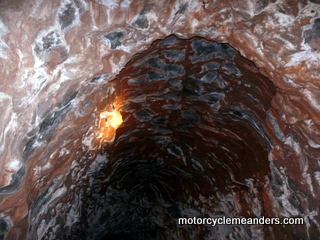 Roof of a lava tube