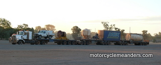 Road Train at Burke  and Wills Roadhouse