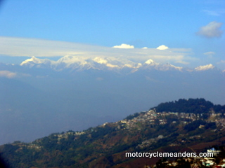 Darjeeling against Himalayas