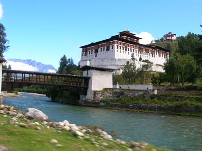 Paro Monastery, setting of scenes in Little Buddha