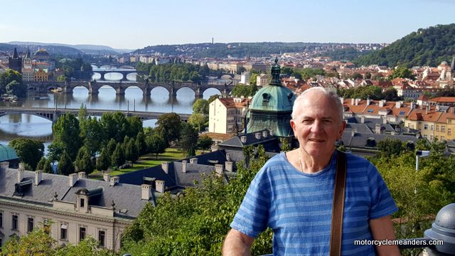 Overlooking the Vltava River and Bridges of Prague