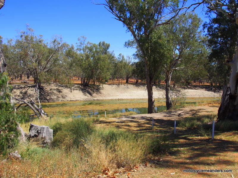 Site of old wharf at Pooncarie