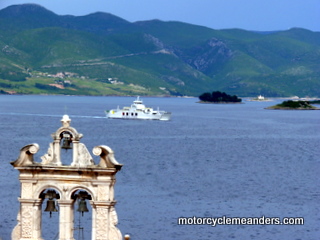 Looking across channel from Korcula