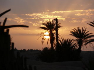 Sunset over the Sahara