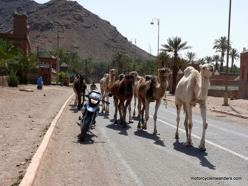 Local traffic on the road back to Zagora