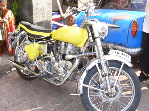 Royal Enfield belonging to Shantaram Royal Enfield belonging to Shantaram