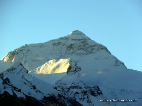 Everest in morning sun