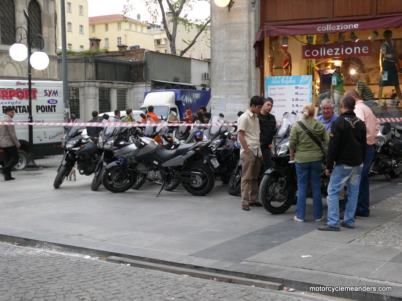 Bikes at our hotel