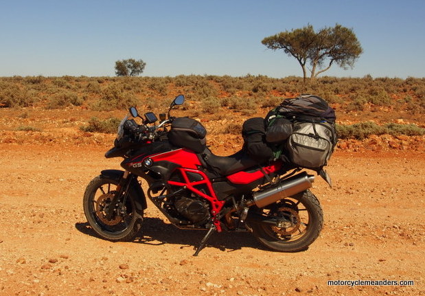 F700GS loaded for Darling River Run