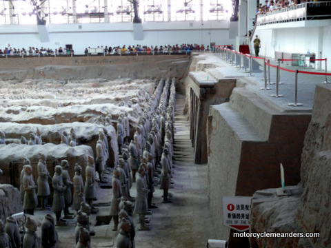 Forward Rows of Terracotta Warriors in Pit No 1