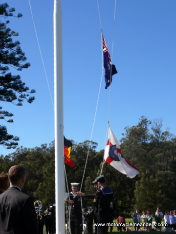 Flag raising at Two Cultures ceremony