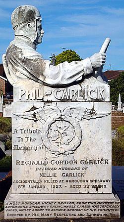 Phil Garlick headstone at Vaucluse Cemetery