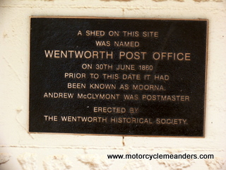 Plaque in Wentworth