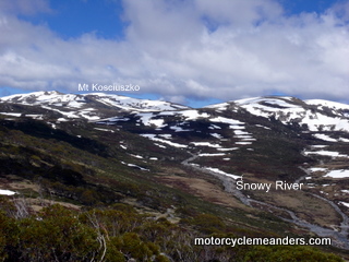 View of Kosciuszko and sources of the Snowy from Charlotte Pass