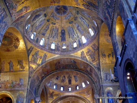 Lit-up mosaics in St Marks